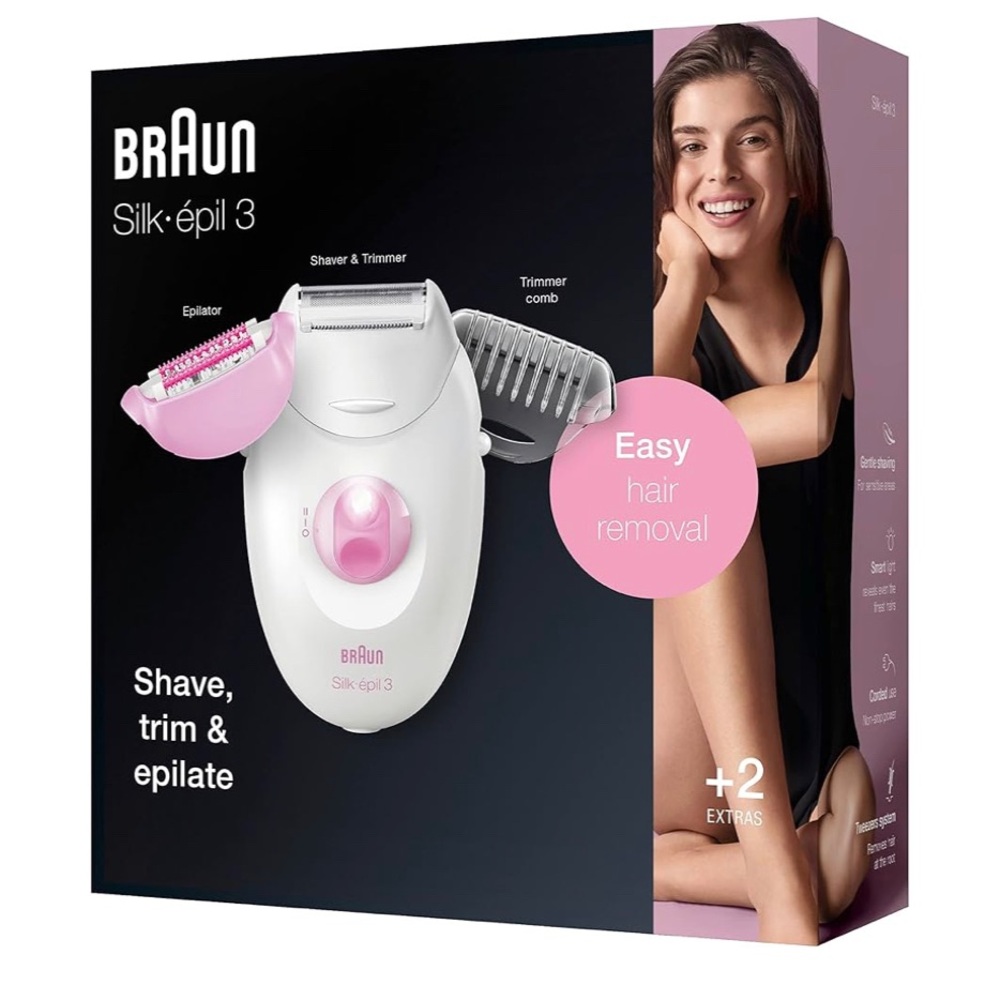 Braun SE3270 Silk Epil 3 Leg and Body Epilator and Shaver
